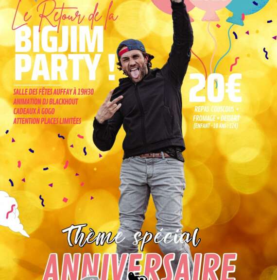 Le retour de la BigJim Party le 11 mars 2023